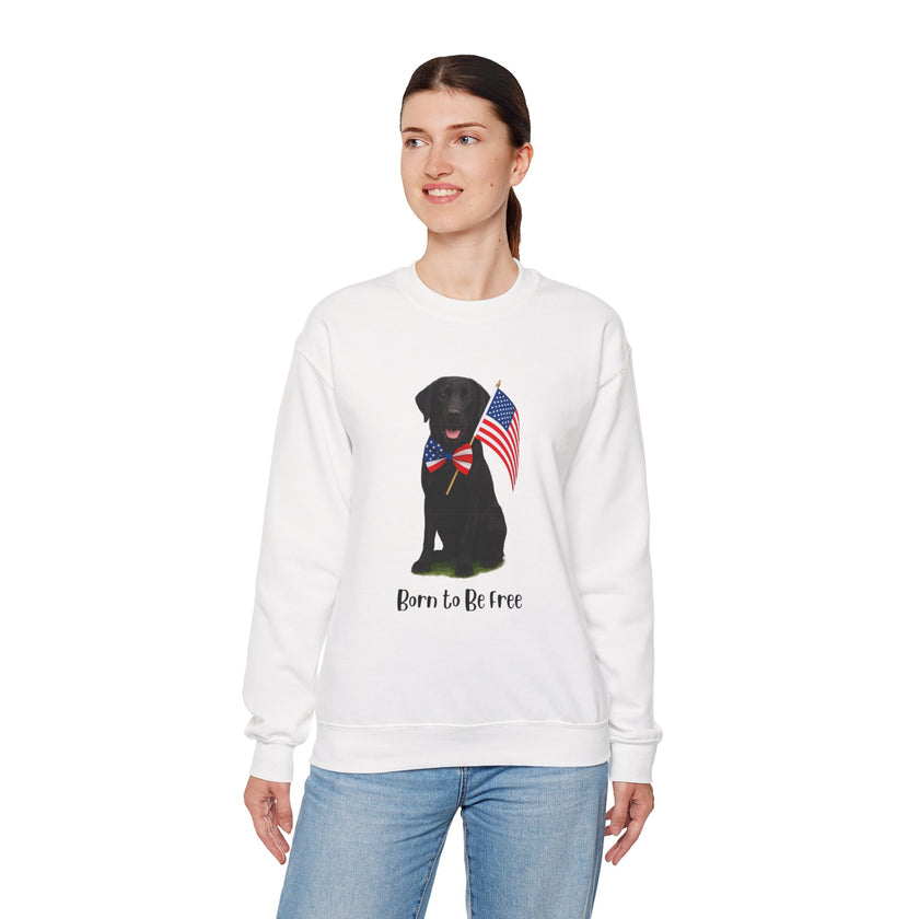 All-American Dog Lover Freedom Crewneck Sweatshirt