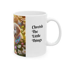 Easter Ceramic Mug: Cherish The Little Things