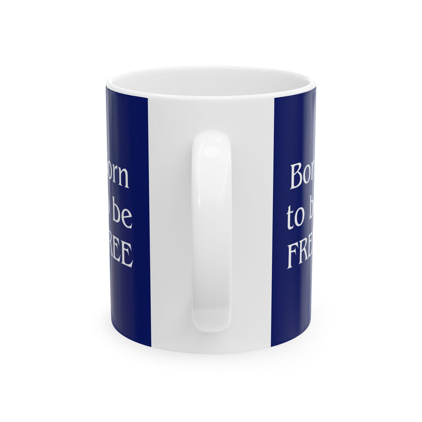 Patriotic Golden Retriever Mug – Born to Be Free Dog Lover Gift