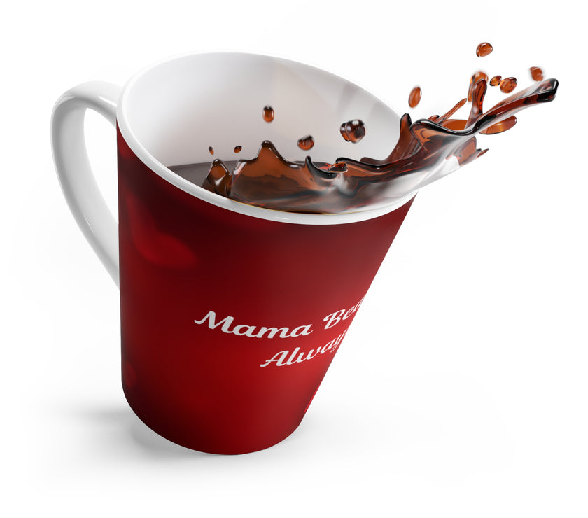 Red Rose Mama Bear Coffee Mug - Gift for Protective Moms
