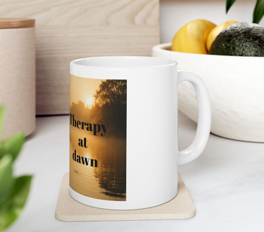 Therapy at Dawn Ceramic Mug – For Peaceful Morning Anglers
Success
