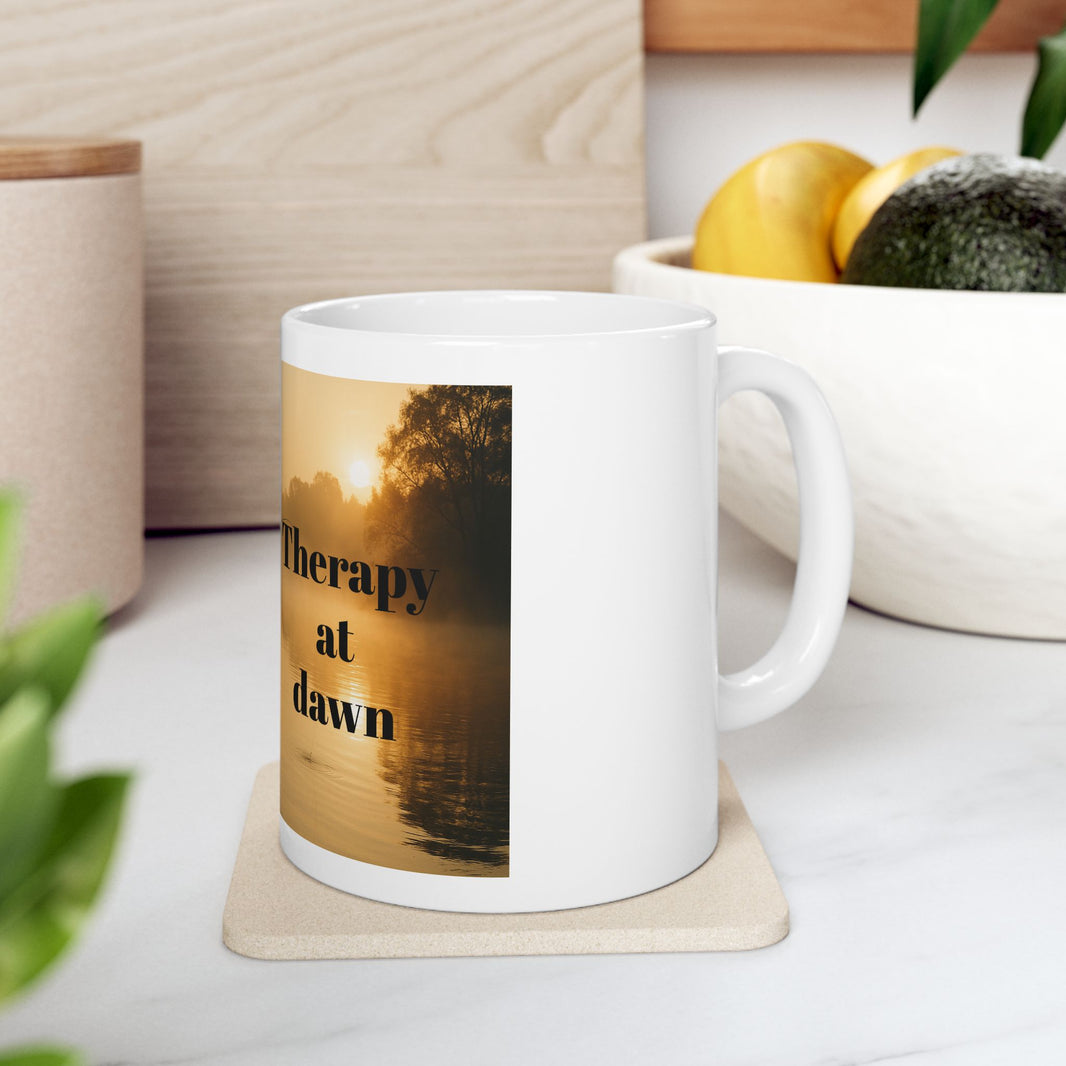 Therapy at Dawn Ceramic Mug – For Peaceful Morning Anglers
Success
