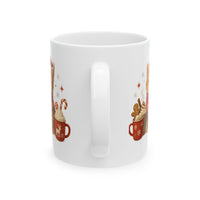 Warm Hugs & Whiskers Christmas Cat Mug