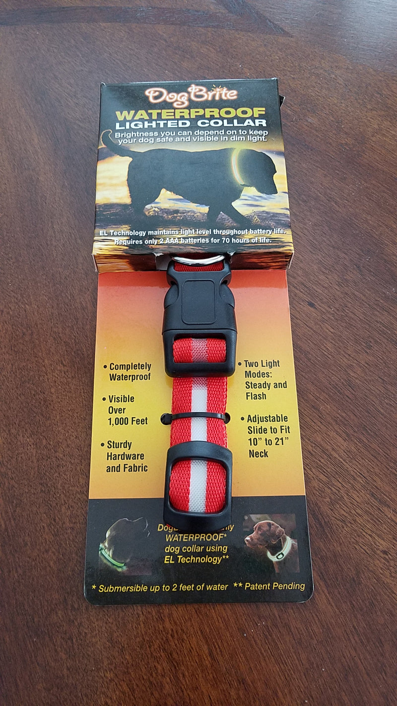 Waterproof Lighted Dog Collar by Dog Brite
Success
