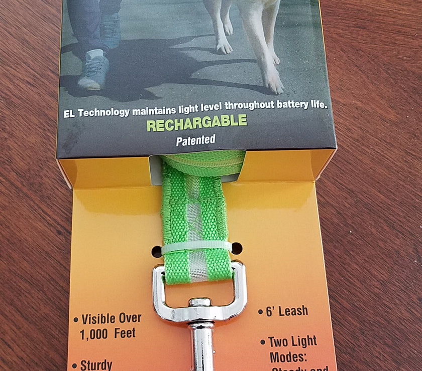 Waterproof Lighted Dog Leash by Dog Brite Keep your dog SAFE at night