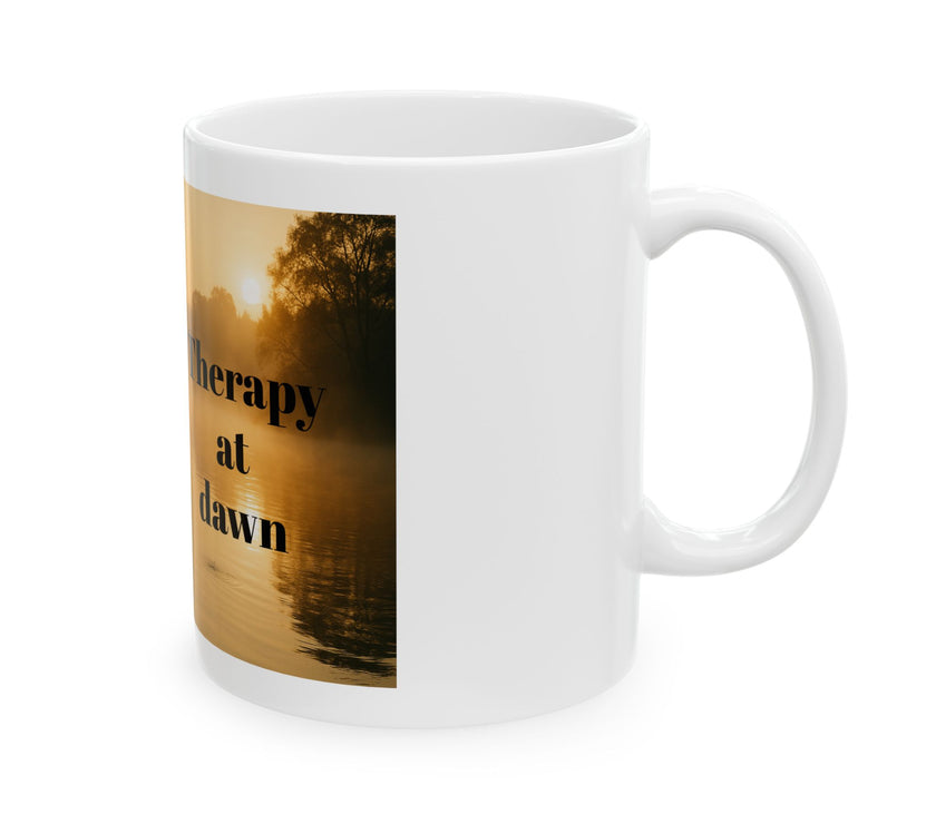 Therapy at Dawn Ceramic Mug – For Peaceful Morning Anglers
Success
