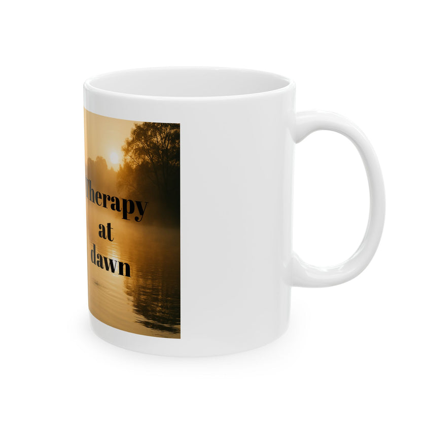 Therapy at Dawn Ceramic Mug – For Peaceful Morning Anglers
Success
