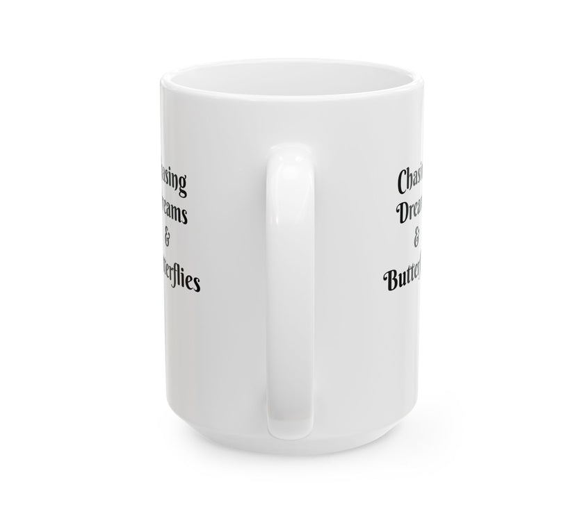 Easter Ceramic Mug - Chasing Dreams & Butterflies