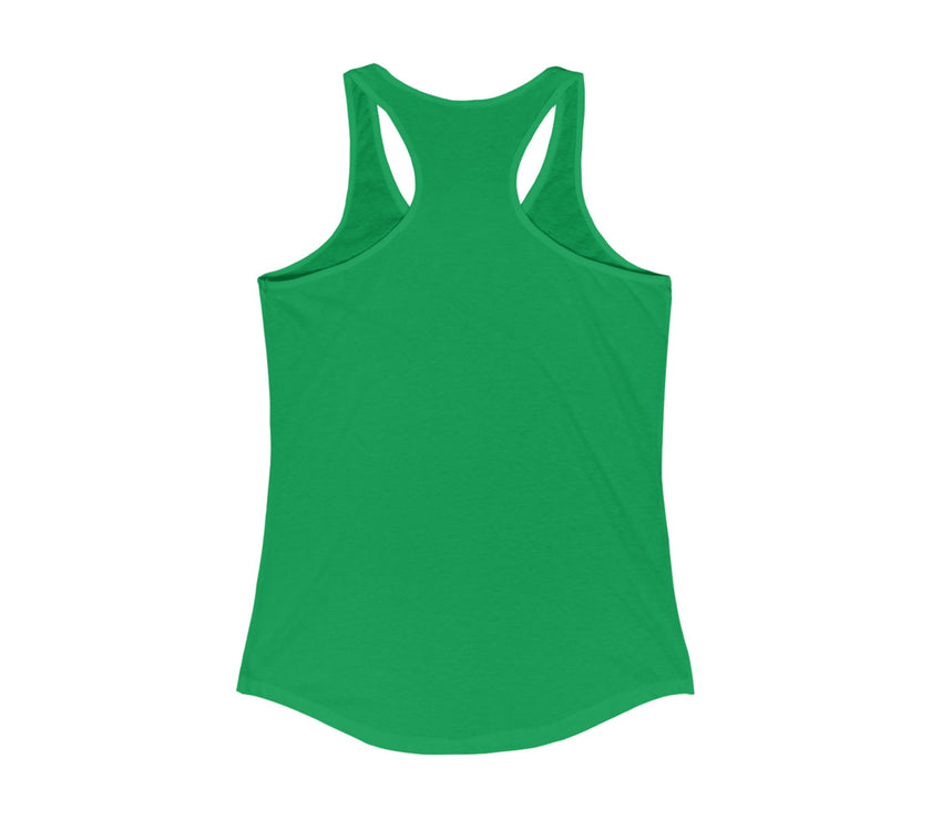 Back view of kelly green tank top