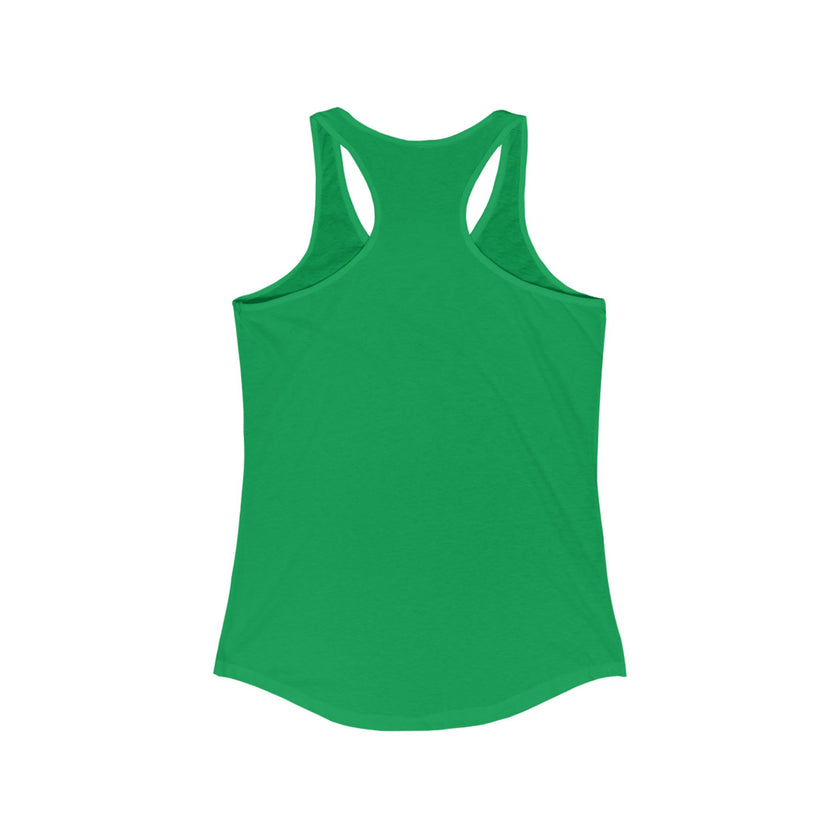 Back view of kelly green tank top