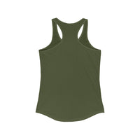 Back view of military green tank top
