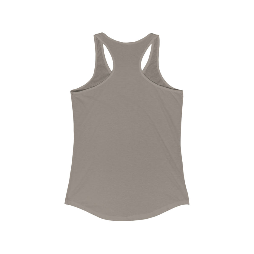 Back view of gray tank top