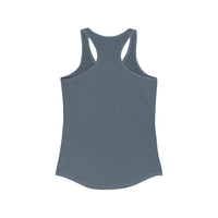 Back view of indigo tank top