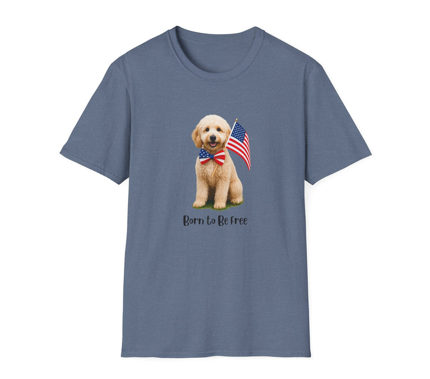 All-American Goldendoodle Lover Freedom Tee Shirt