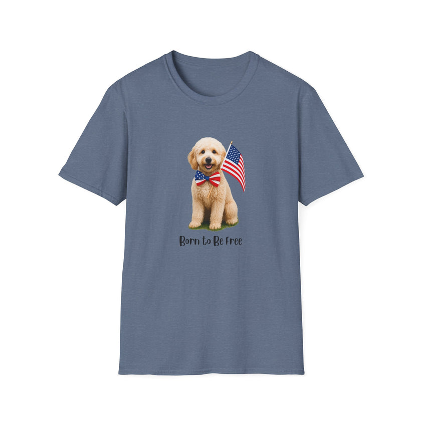 All-American Goldendoodle Lover Freedom Tee Shirt