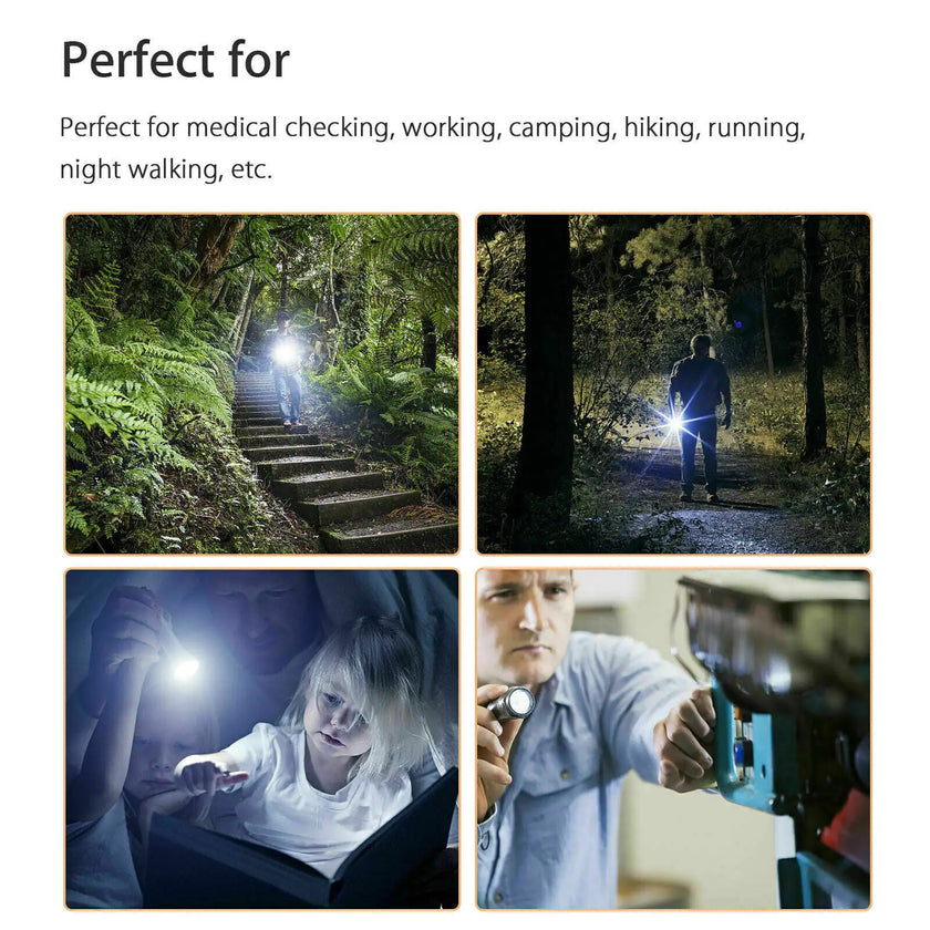 5" LED USB Rechargeable Mini Tactical Flashlight