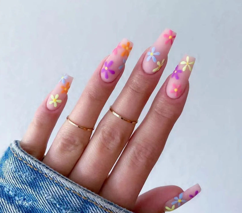6 press on nail designs