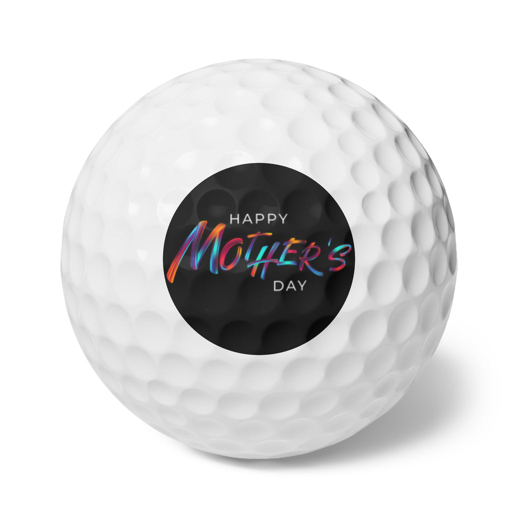 Happy Mother’s Day Golf Balls – Unique Gift for Golf Moms Who Love the Game- 6 golf balls