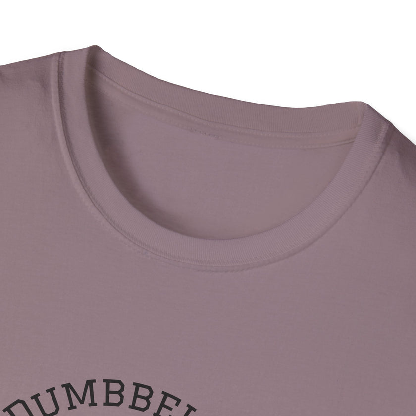Close-up of a purple sleeveless top with 'NUMBBEL' branding.