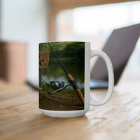 Gone Fishin’ Ceramic Mug for Fishermen
