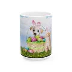 Easter Ceramic Mug-The World is Brighter with a Best Friend