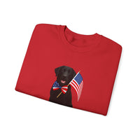 All-American Dog Lover Freedom Crewneck Sweatshirt
