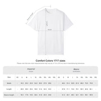 T-shirt size chart