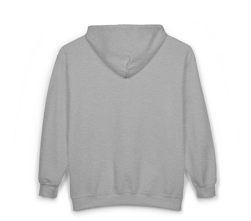 Gray hoodie on a white background