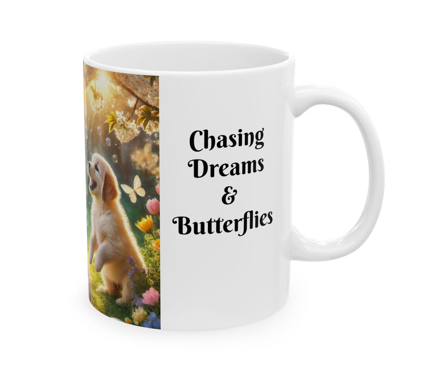 Easter Ceramic Mug - Chasing Dreams & Butterflies