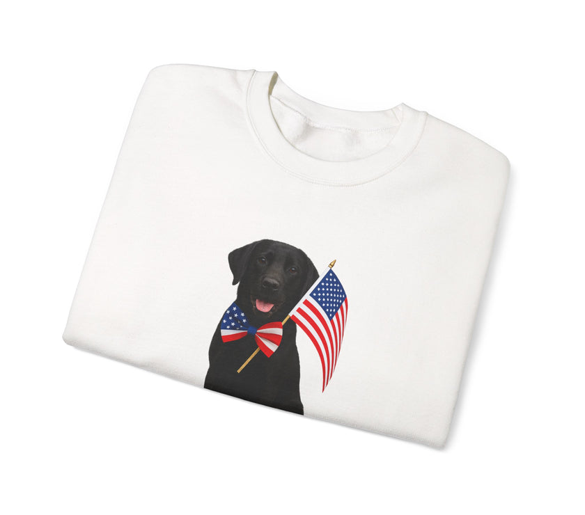 All-American Dog Lover Freedom Crewneck Sweatshirt