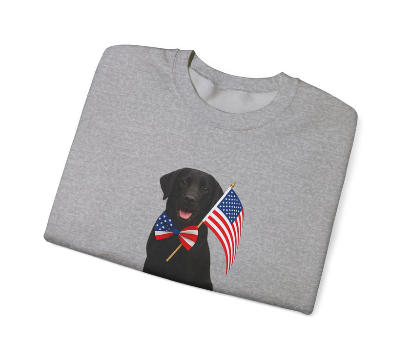 All-American Dog Lover Freedom Crewneck Sweatshirt