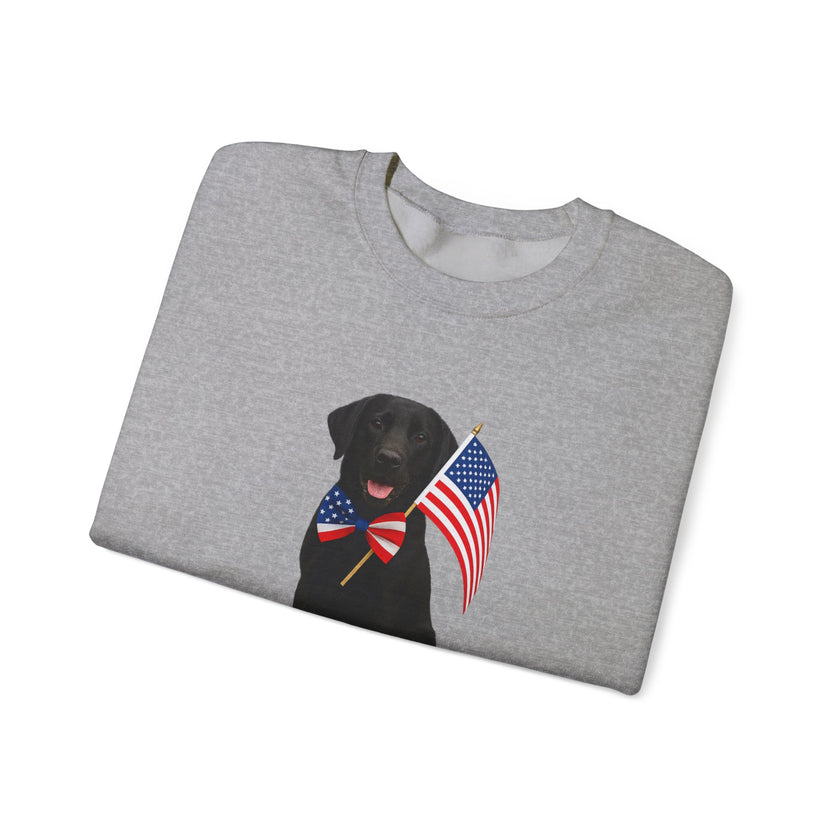All-American Dog Lover Freedom Crewneck Sweatshirt