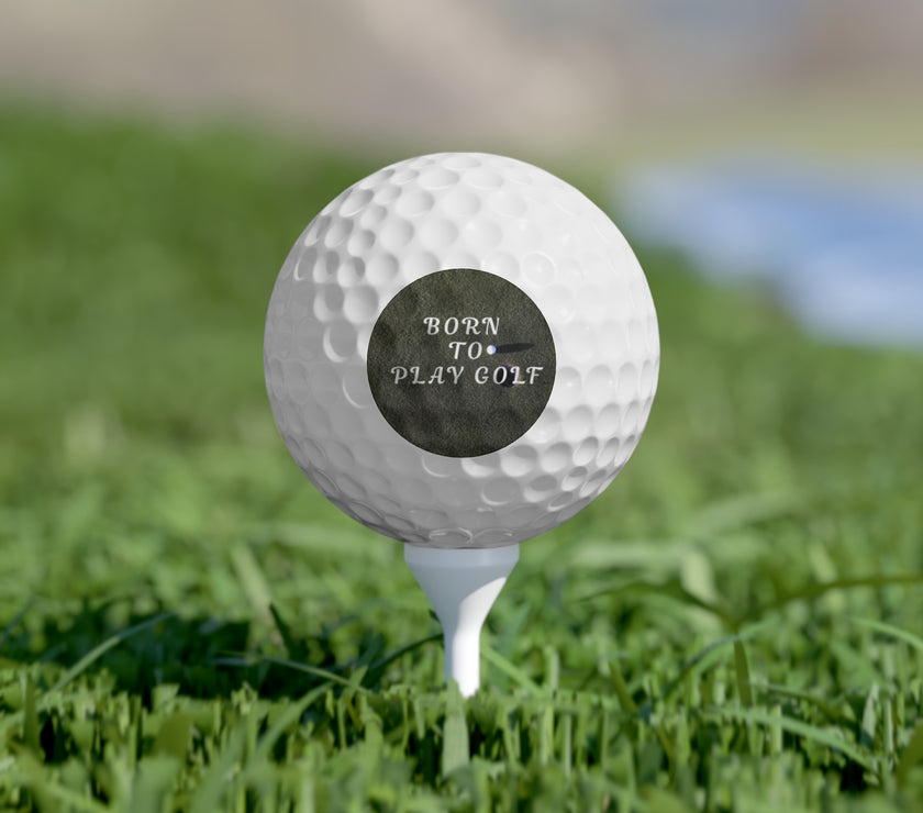 Born to Play Golf imprinted golf balls