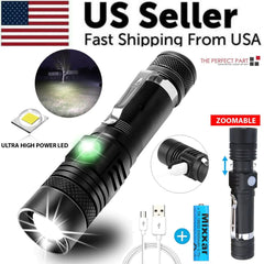 Super Bright 90000LM LED Tactical Flashlight