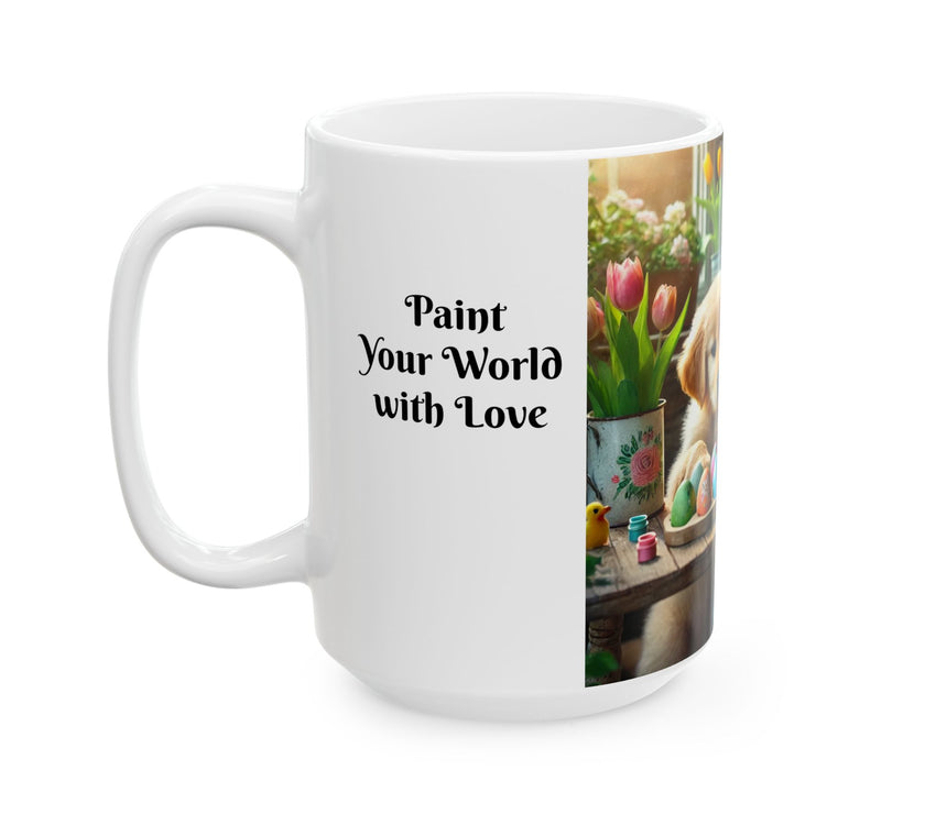 Easter Ceramic Mug - Paint Your World With Love