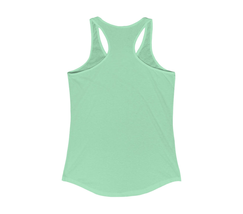 Back view of mint tank top