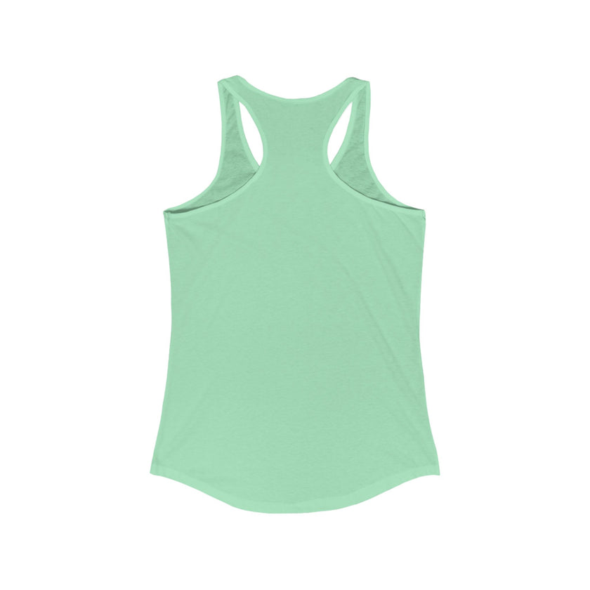 Back view of mint tank top