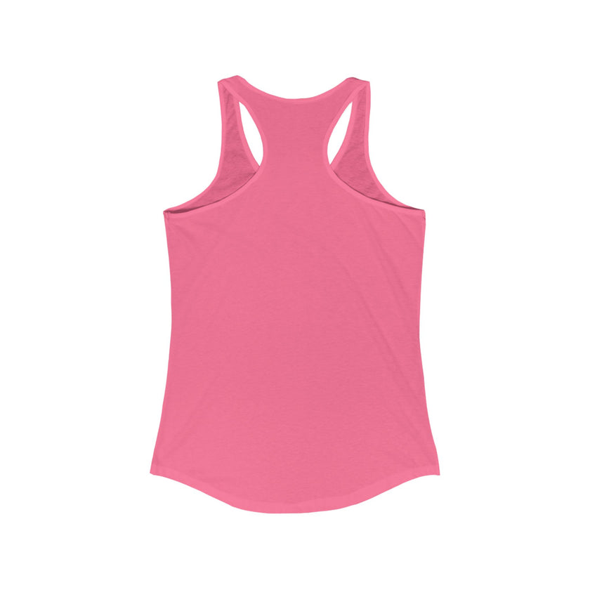 Back view of hot pink tank top