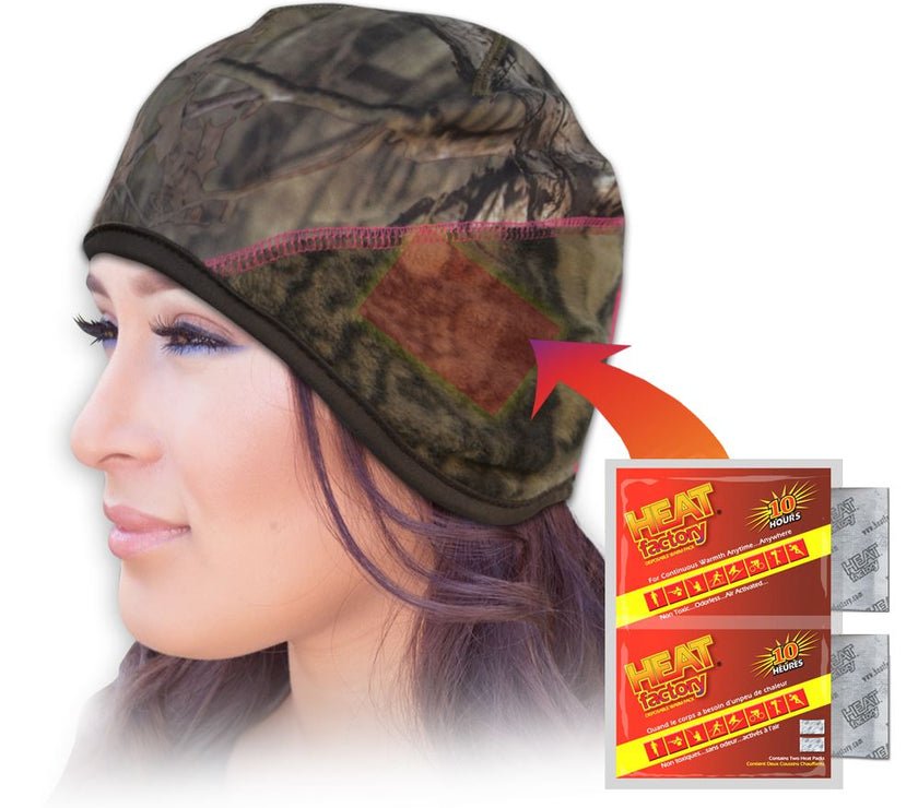 Heat Factory Ladies’ beanie with disposable warmer pockets
