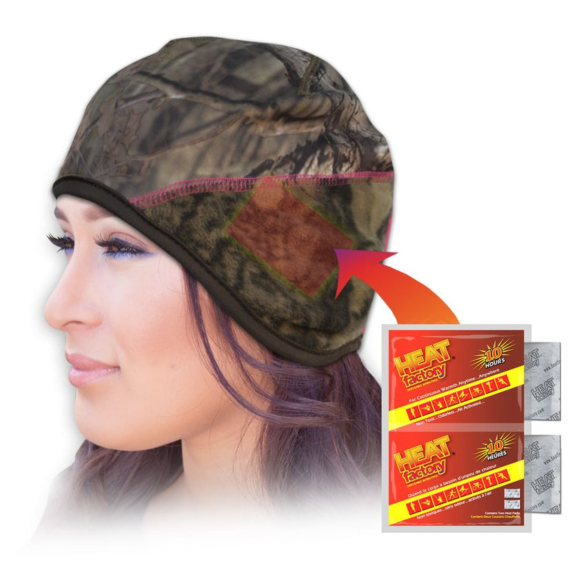 Heat Factory Ladies’ beanie with disposable warmer pockets
