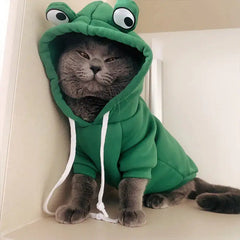 Green Frog Costume for cat or small dog