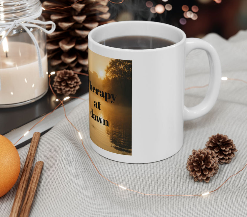 Therapy at Dawn Ceramic Mug – For Peaceful Morning Anglers
Success
