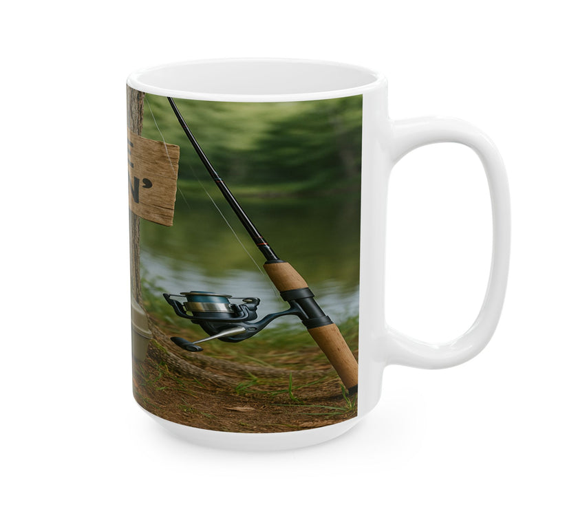 Gone Fishin’ Ceramic Mug for Fishermen