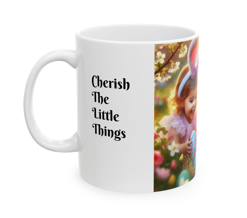 Easter Ceramic Mug: Cherish The Little Things
