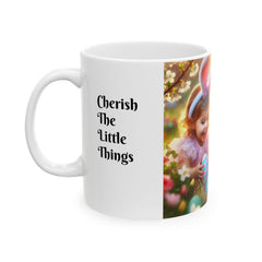 Easter Ceramic Mug: Cherish The Little Things