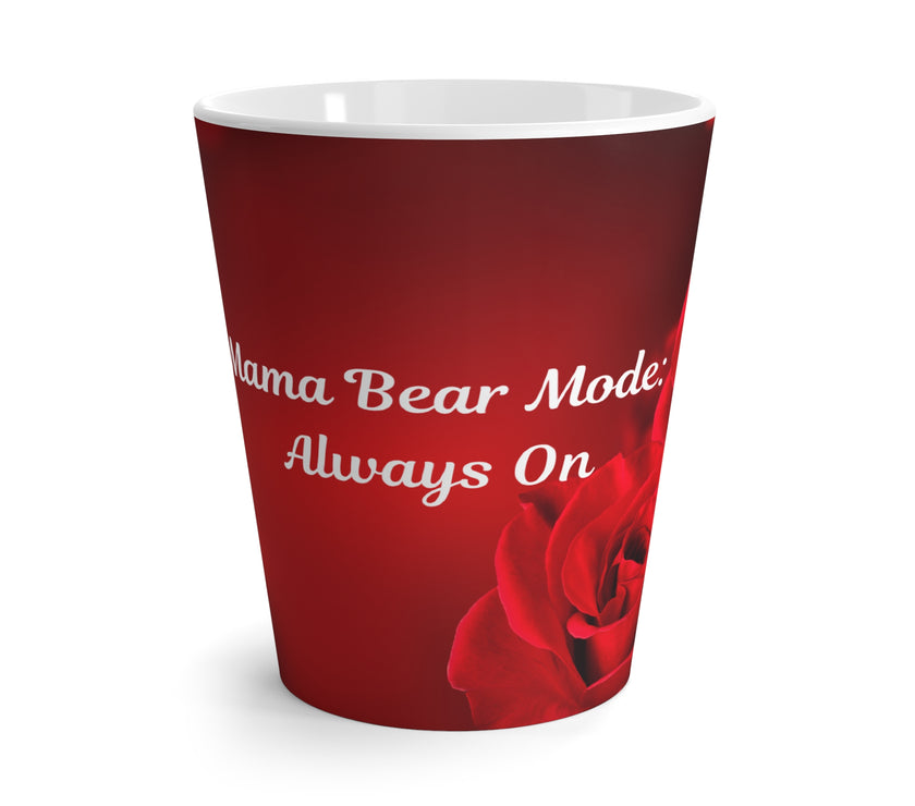 Red Rose Mama Bear Coffee Mug - Gift for Protective Moms
