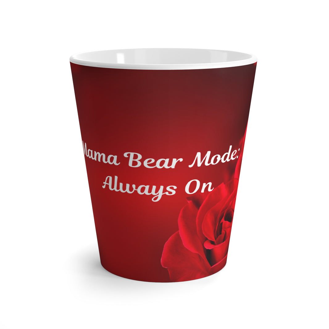 Red Rose Mama Bear Coffee Mug - Gift for Protective Moms
