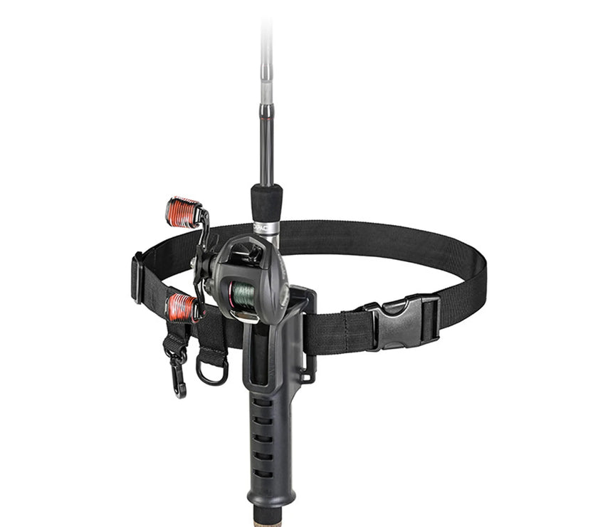 Fishing Rod Belt with fishing pole