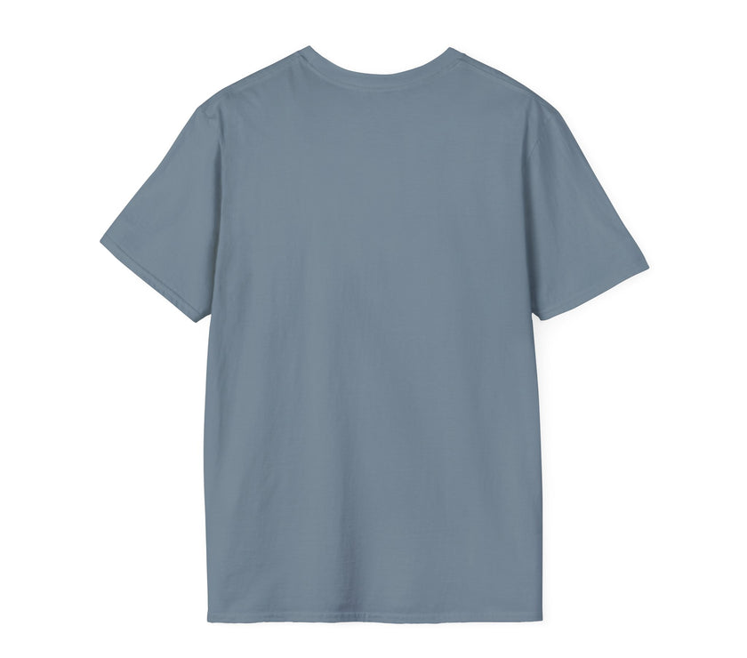 Plain blue t-shirt on a white background