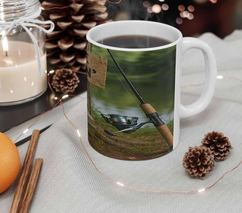 Gone Fishin’ Ceramic Mug for Fishermen